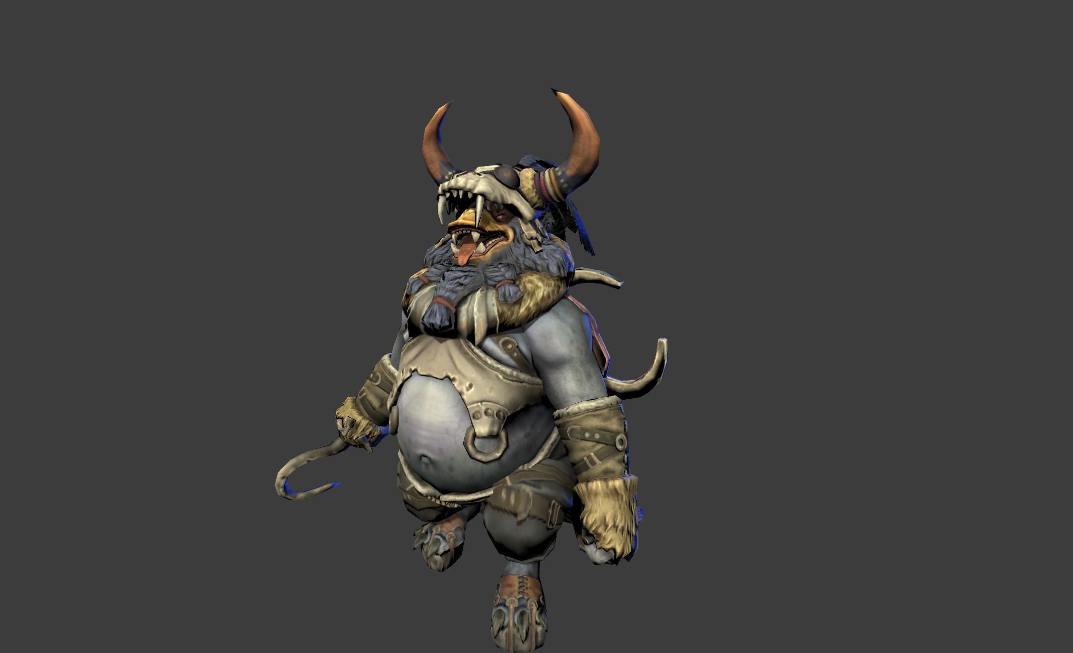 Duck Fighter Beast Chief Low-poly 3D model_13