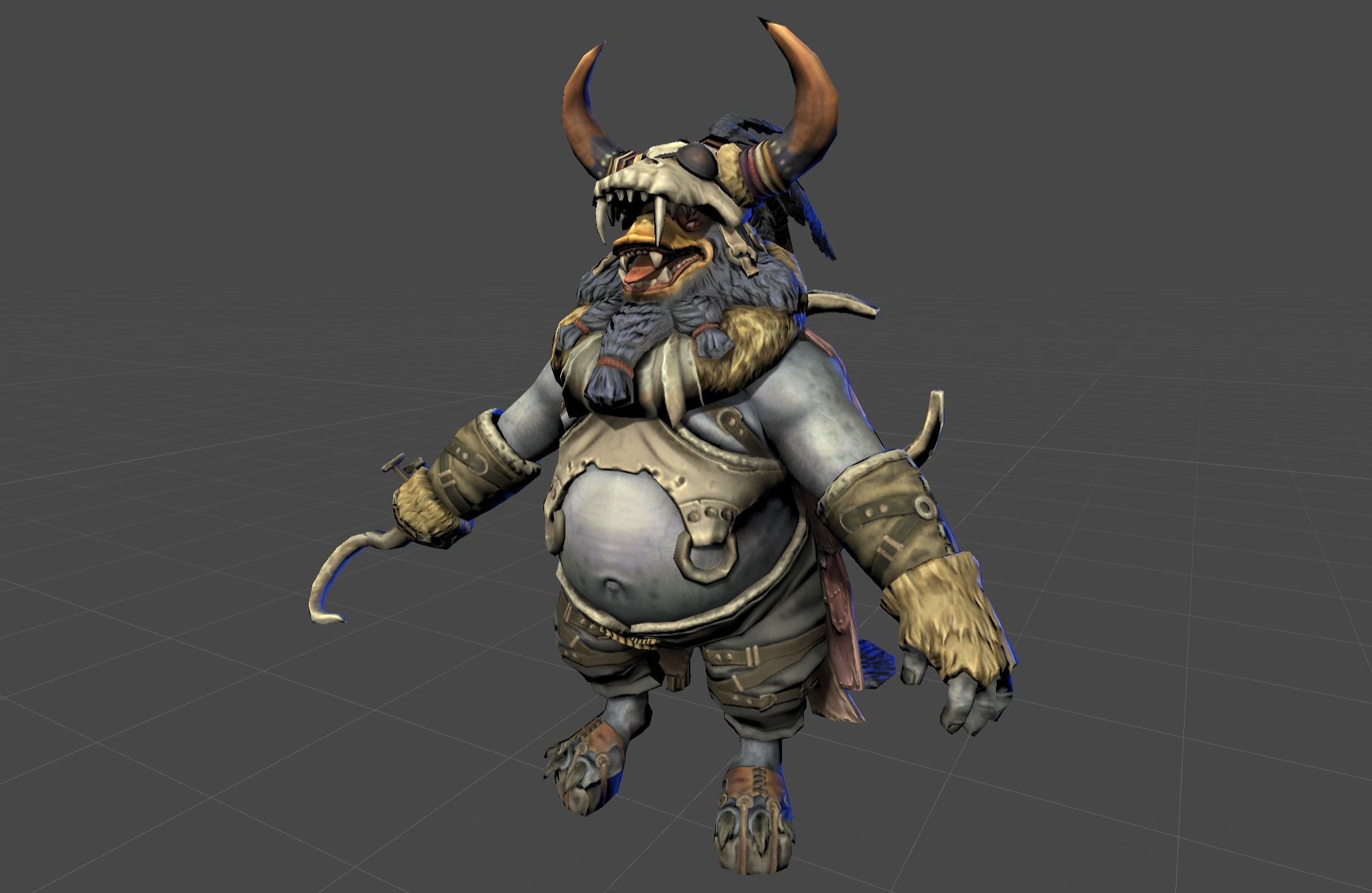 Duck Fighter Beast Chief Low-poly 3D model_18