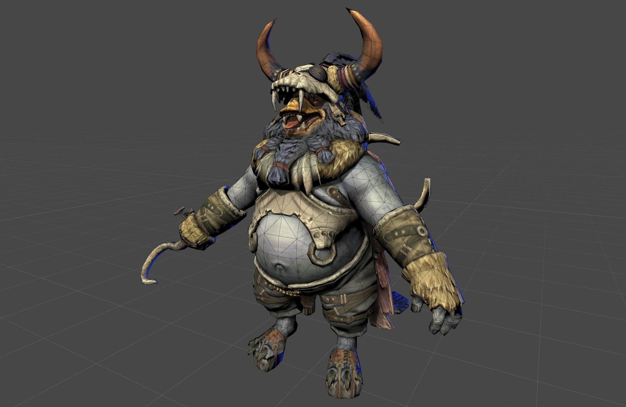 Duck Fighter Beast Chief Low-poly 3D model_19