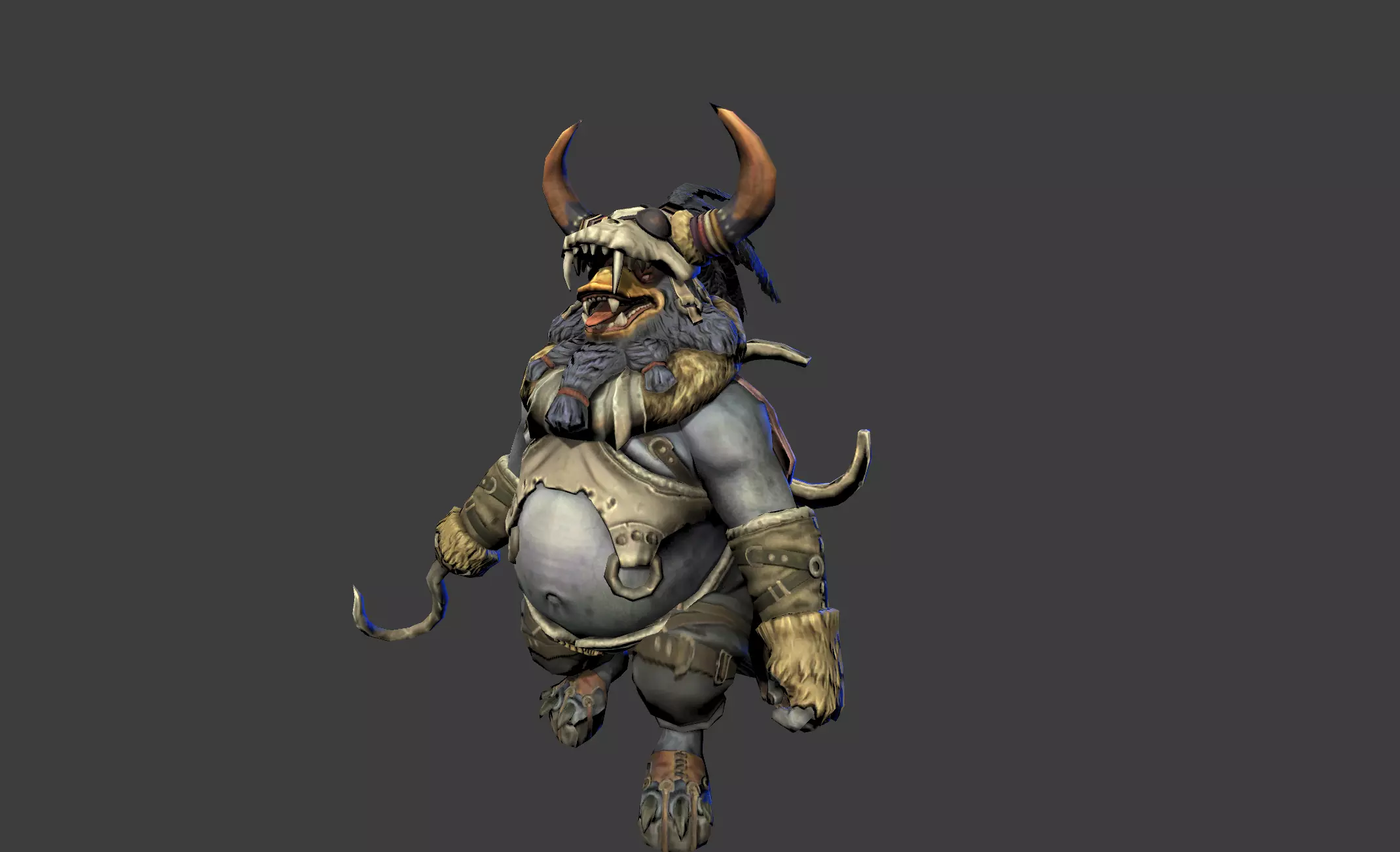 Duck Fighter Beast Chief Low-poly 3D model_0