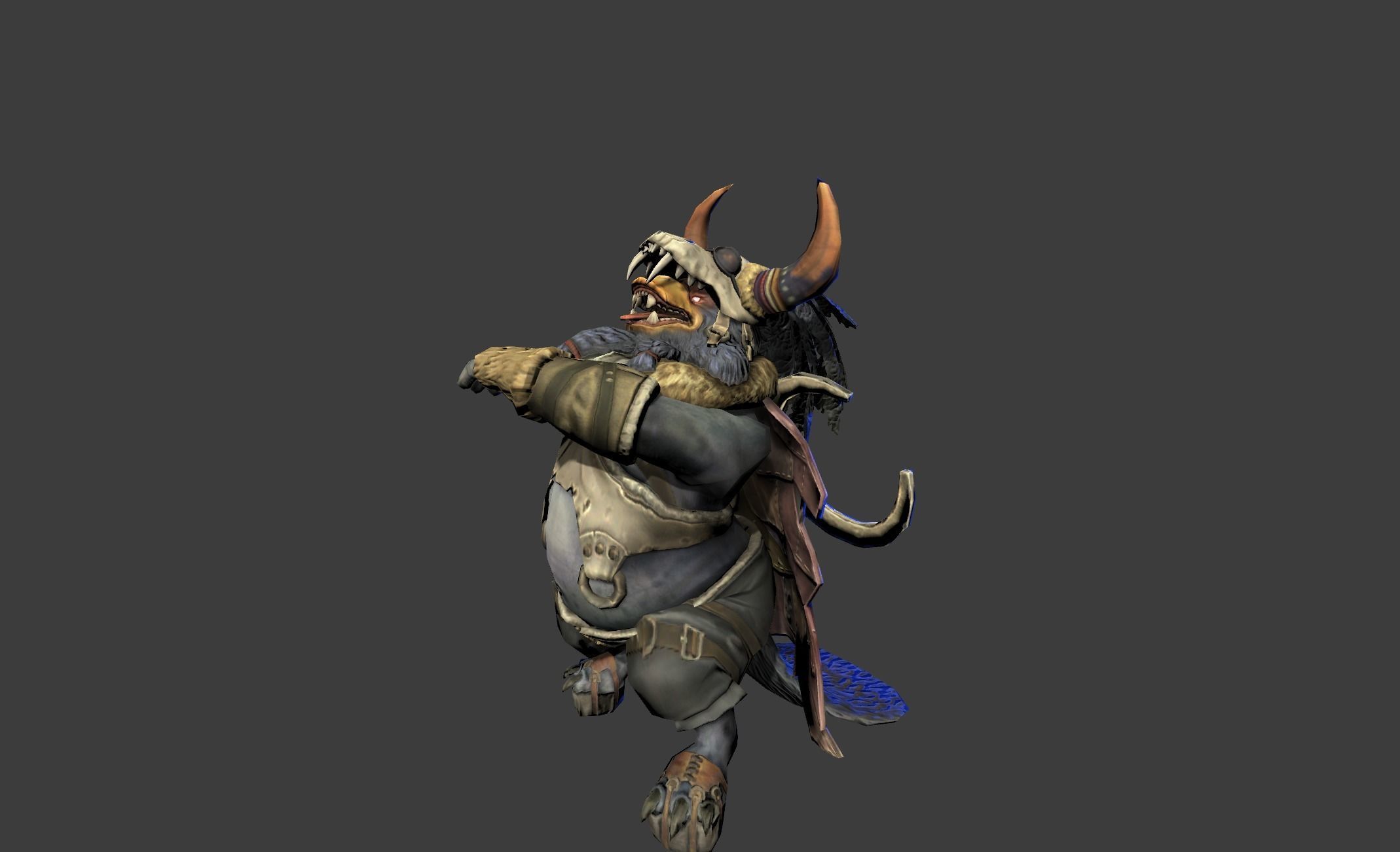 Duck Fighter Beast Chief Low-poly 3D model_12