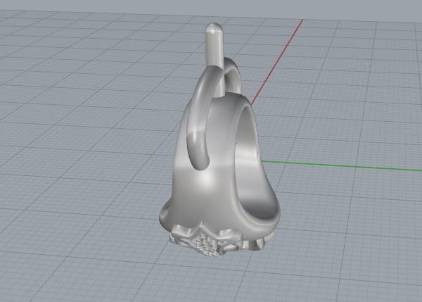 cross ring 3D print model_10