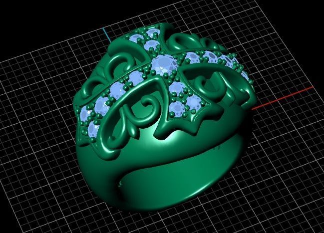 cross ring 3D print model_2