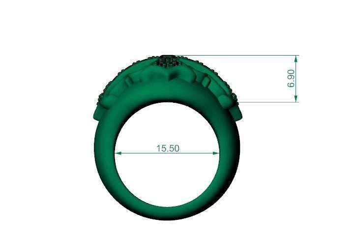 cross ring 3D print model_5