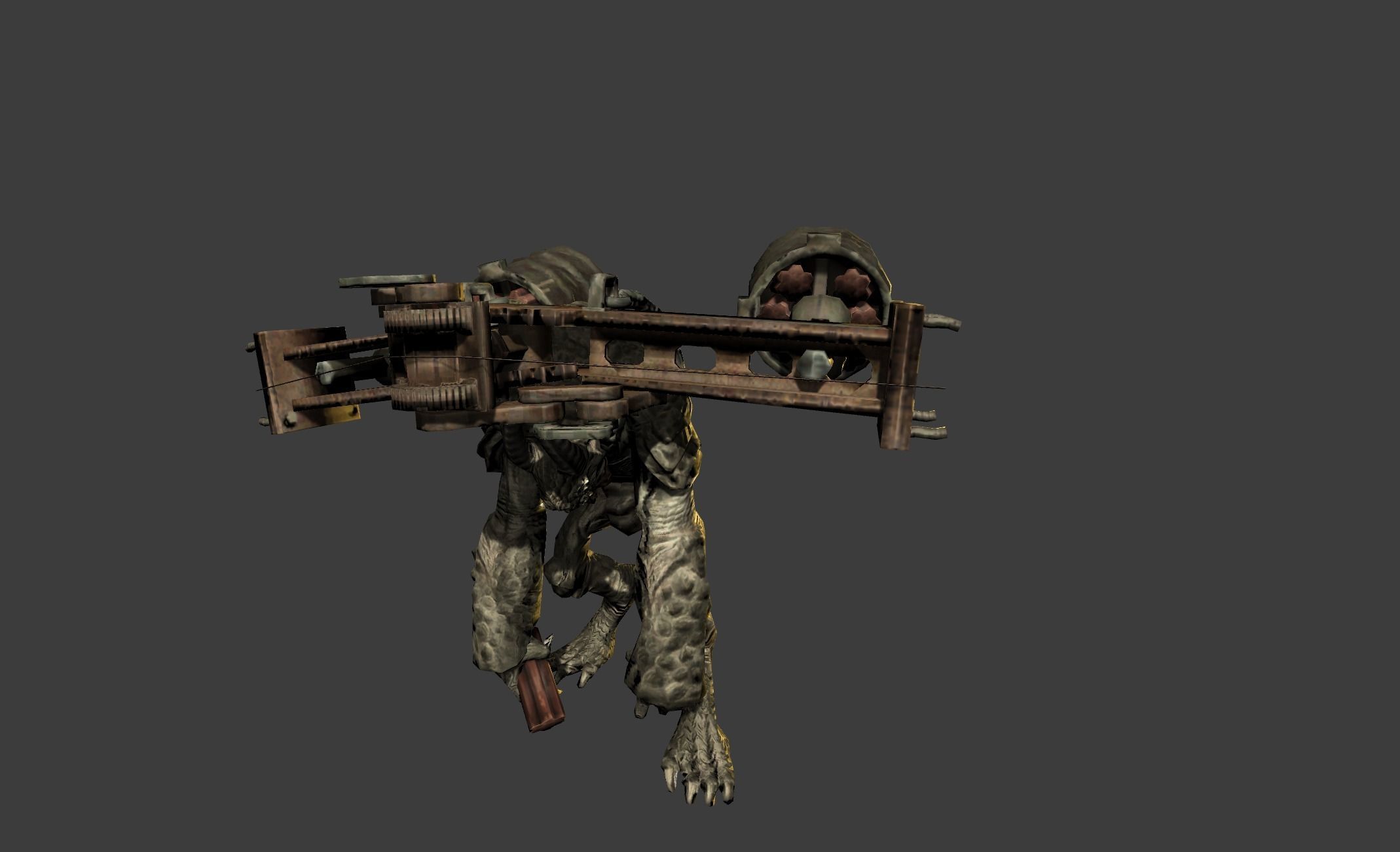 Demon Giant Mutant  Fighter Low-poly 3D model_13