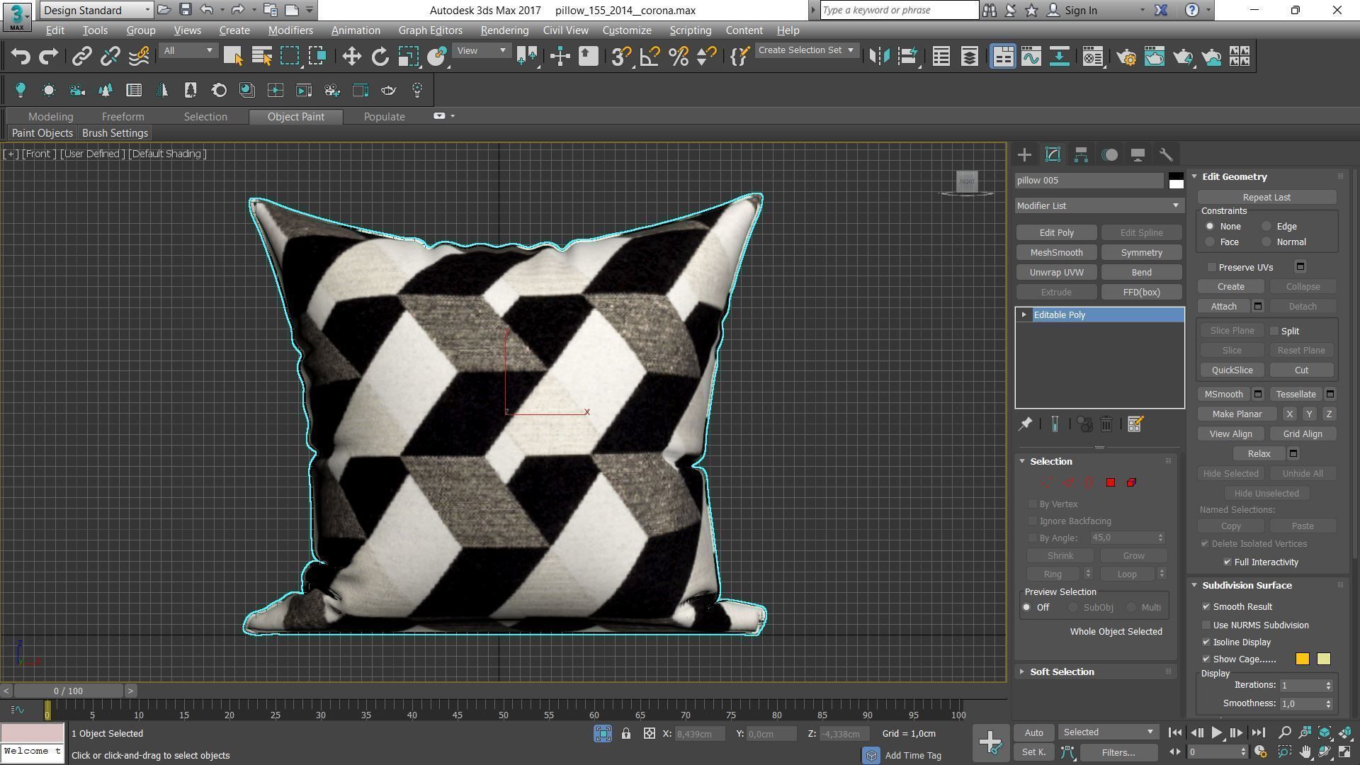 Decorative pillows Houzz set 155 3D model_12