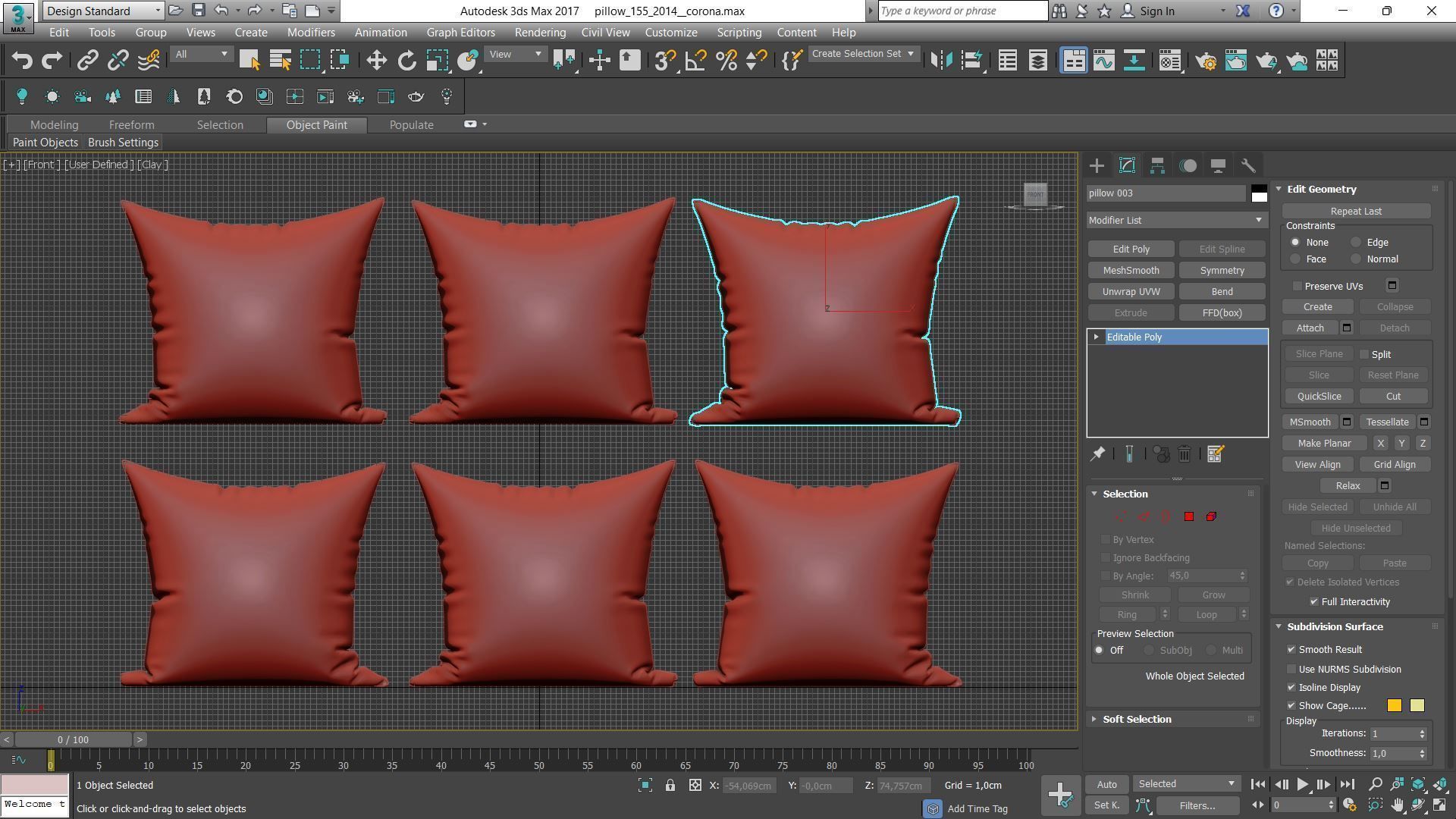 Decorative pillows Houzz set 155 3D model_24