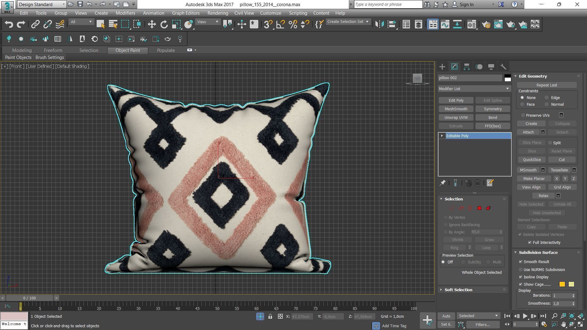 Decorative pillows Houzz set 155 3D model_6