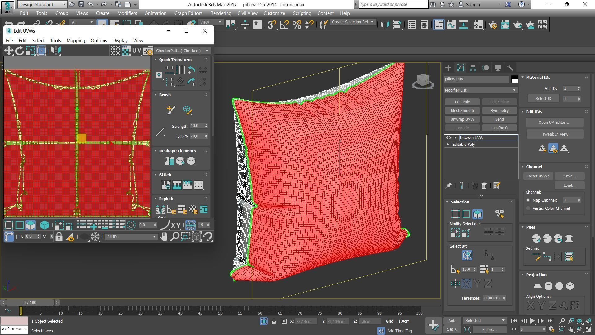 Decorative pillows Houzz set 155 3D model_16