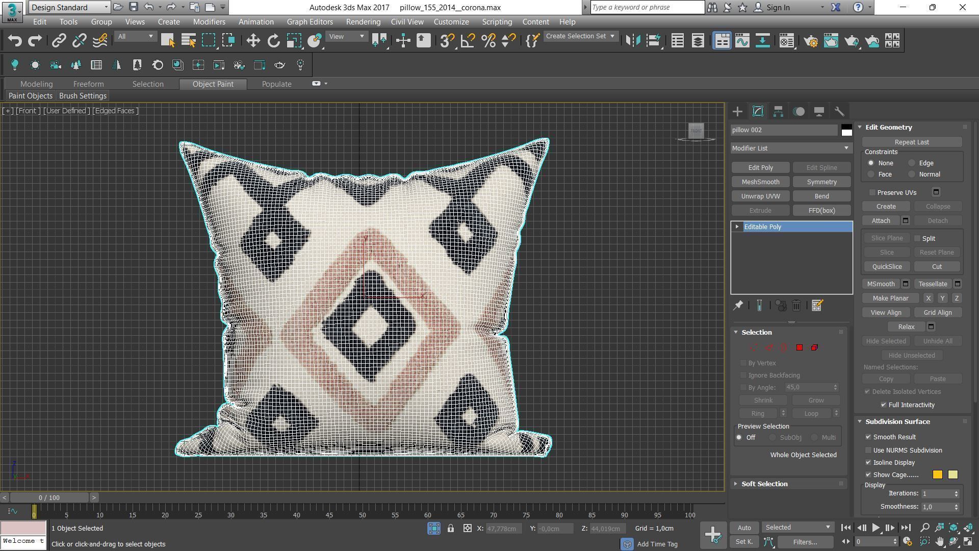 Decorative pillows Houzz set 155 3D model_7