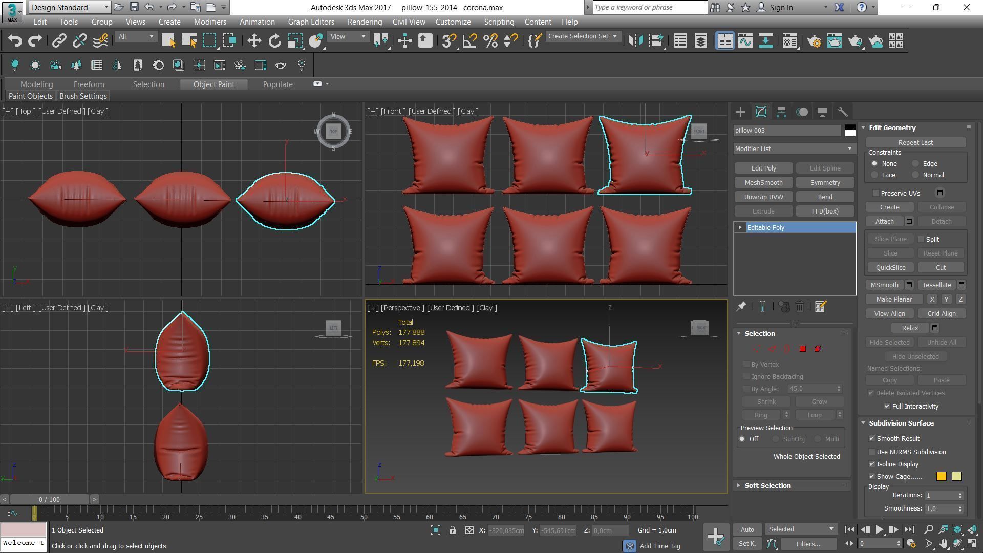 Decorative pillows Houzz set 155 3D model_20