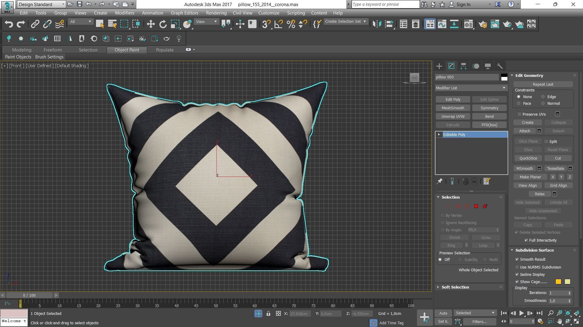 Decorative pillows Houzz set 155 3D model_8