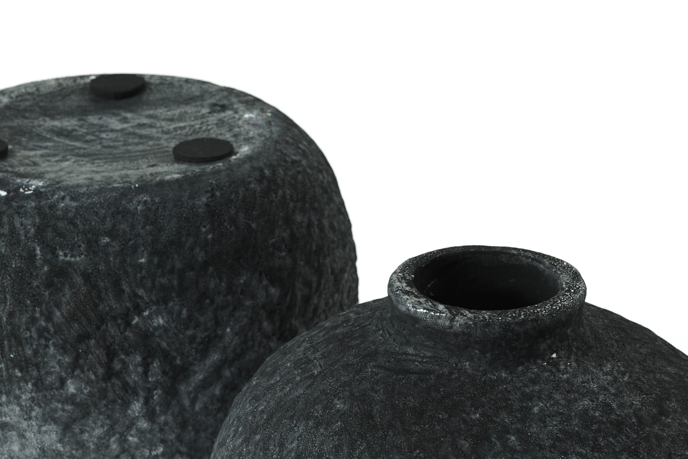 madam stoltz - vase - terracotta grey black 3D model_6