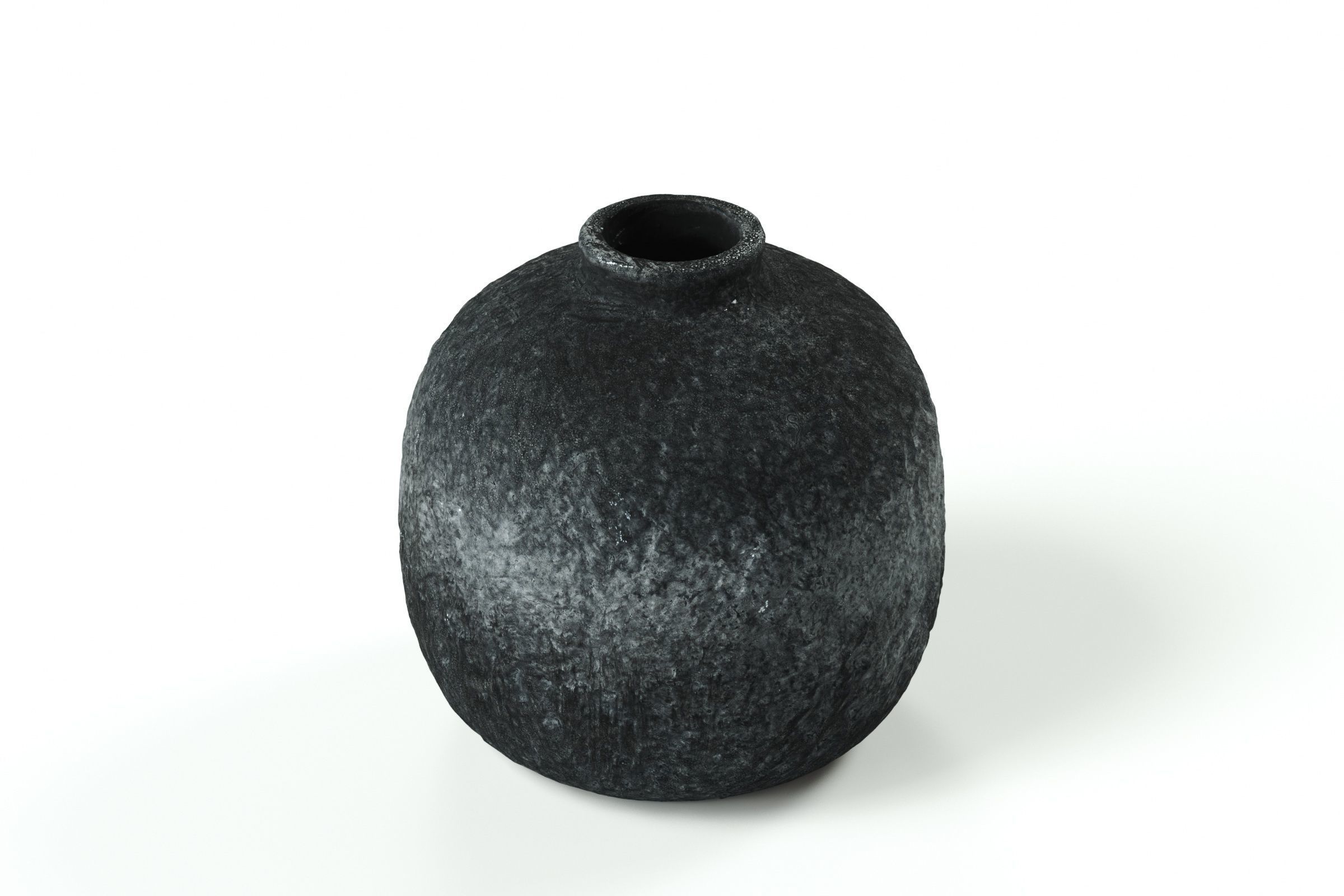 madam stoltz - vase - terracotta grey black 3D model_1