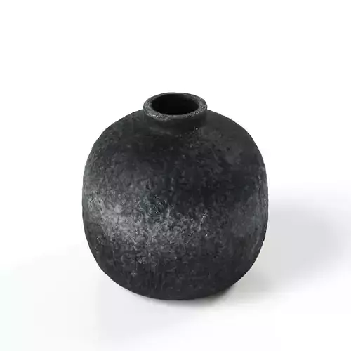 madam stoltz - vase - terracotta grey black 3D model