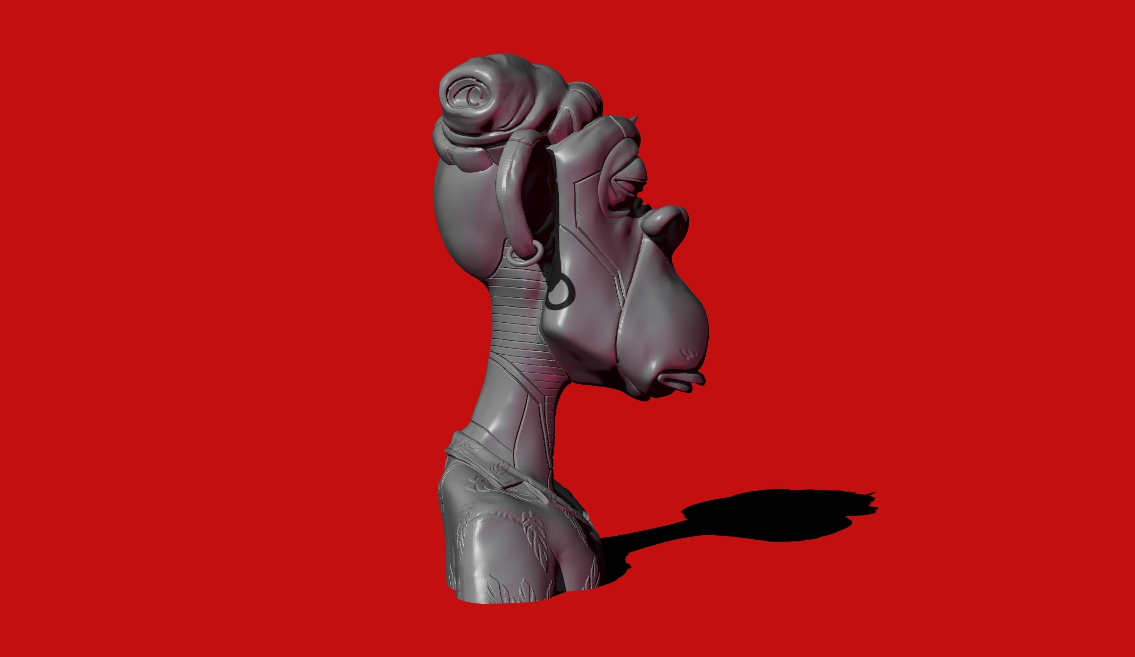 ape nft 4  3D print model_4