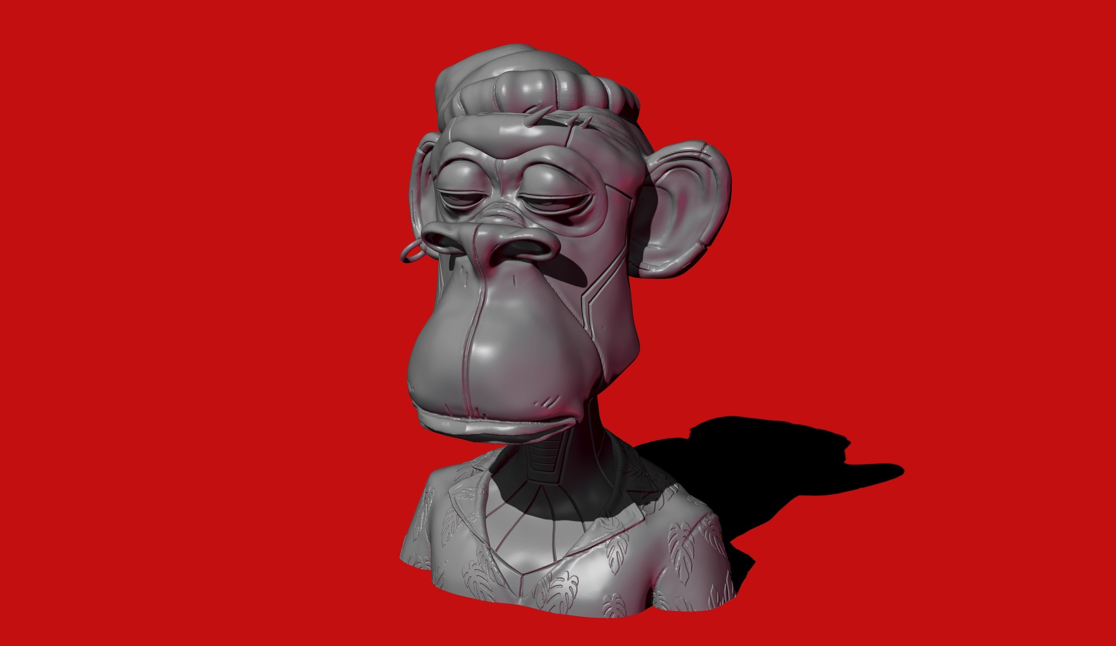 ape nft 4  3D print model_2