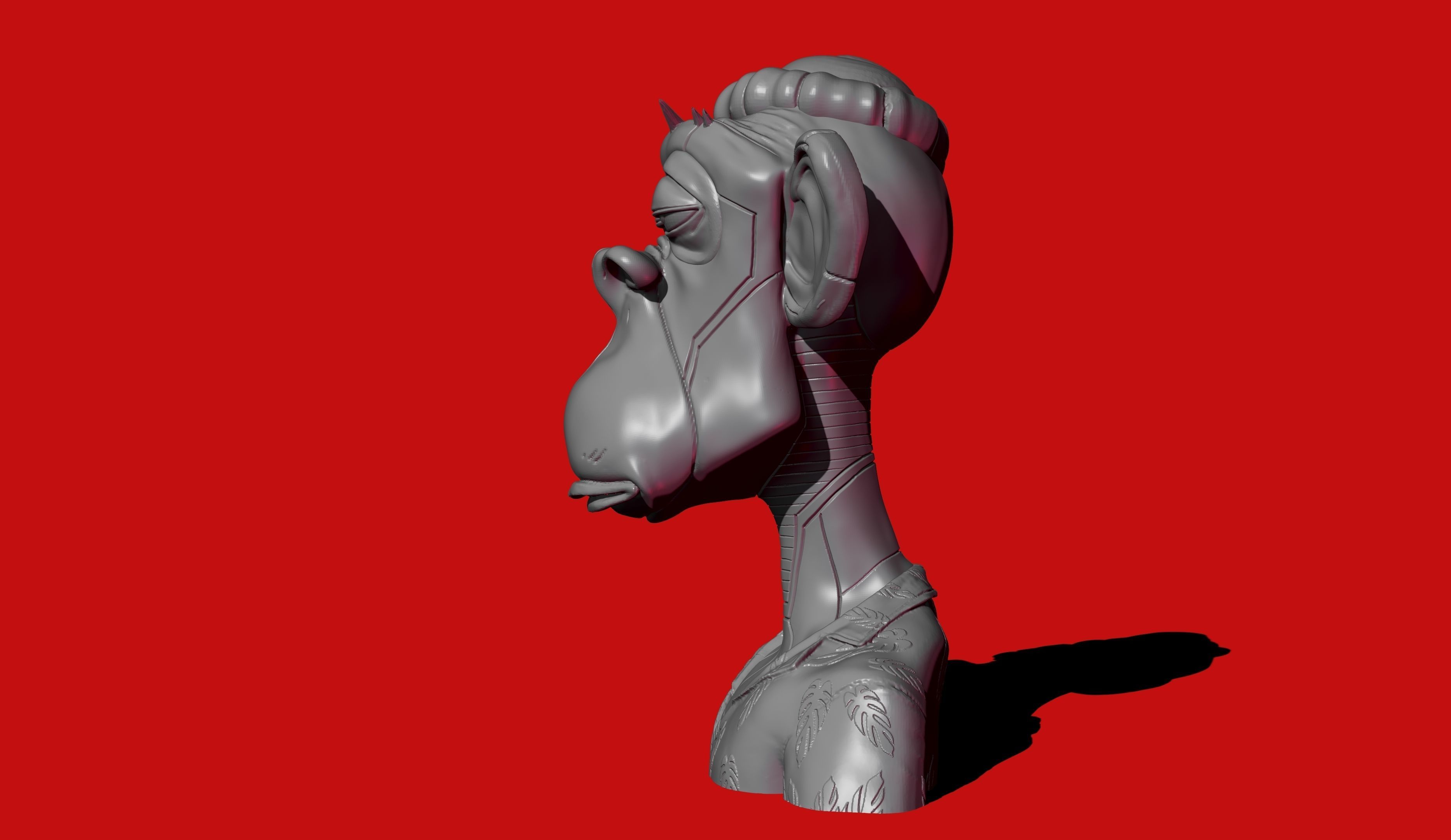 ape nft 4  3D print model_3