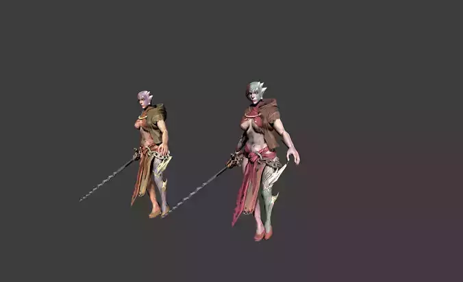 Demon Mutant Girl Blade Master