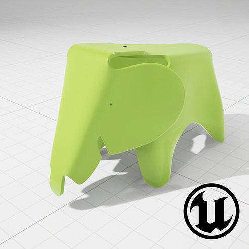 Eames Elephant Stool UE4 3D model