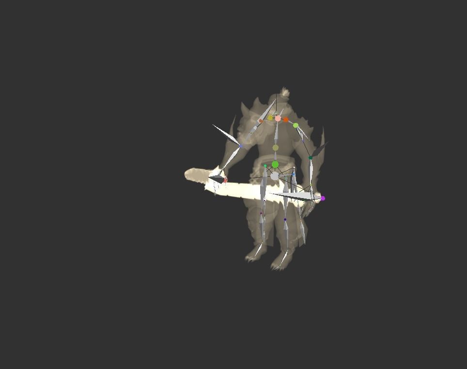 Demon Mutant Sword Master Low-poly 3D model_2