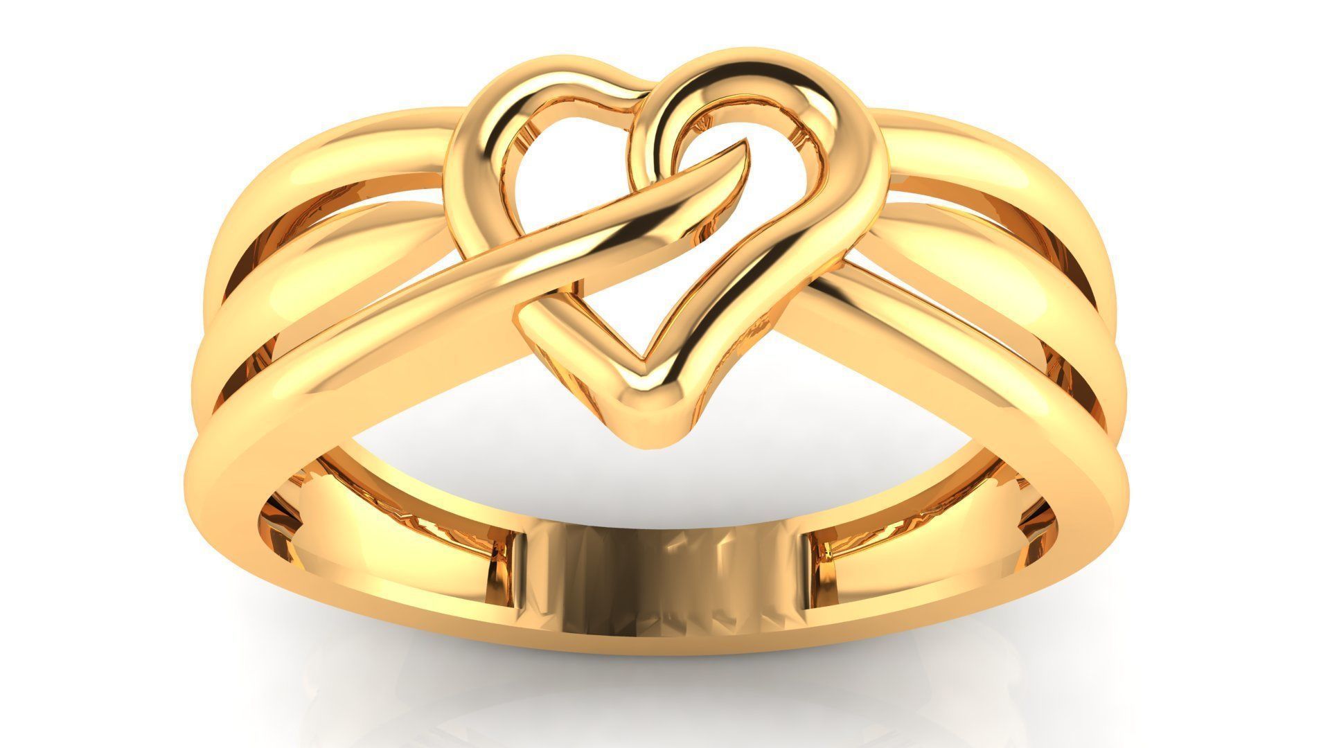 HEART RING 3D print model_1