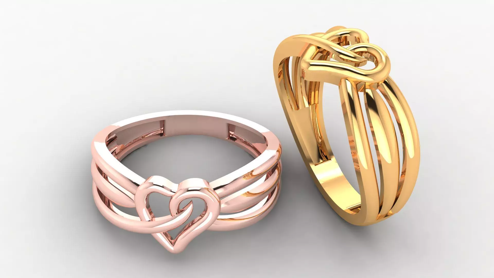 HEART RING 3D print model_0