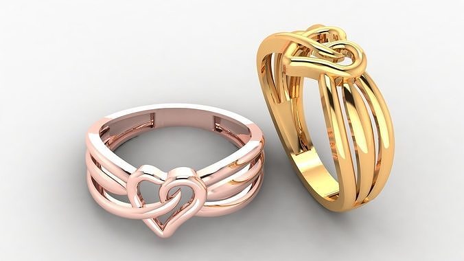 HEART RING 3D print model