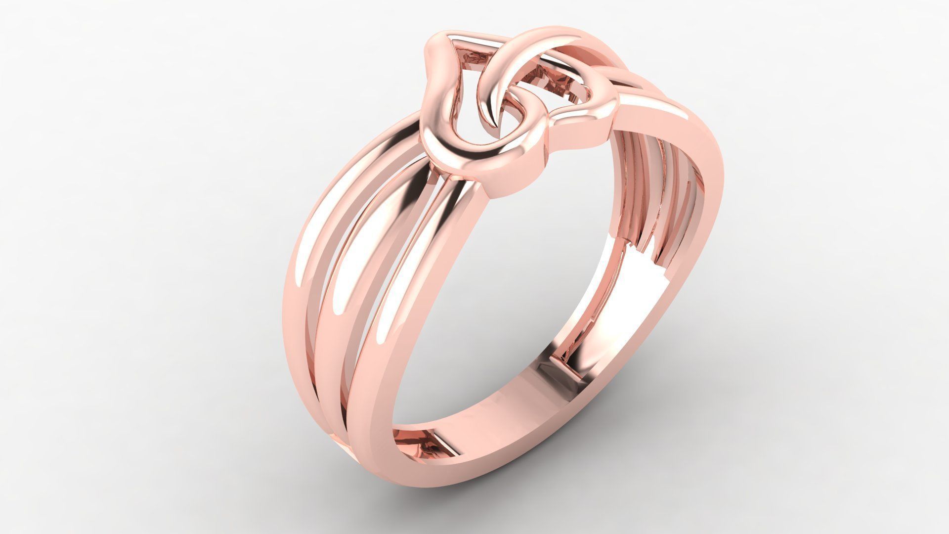 HEART RING 3D print model_2