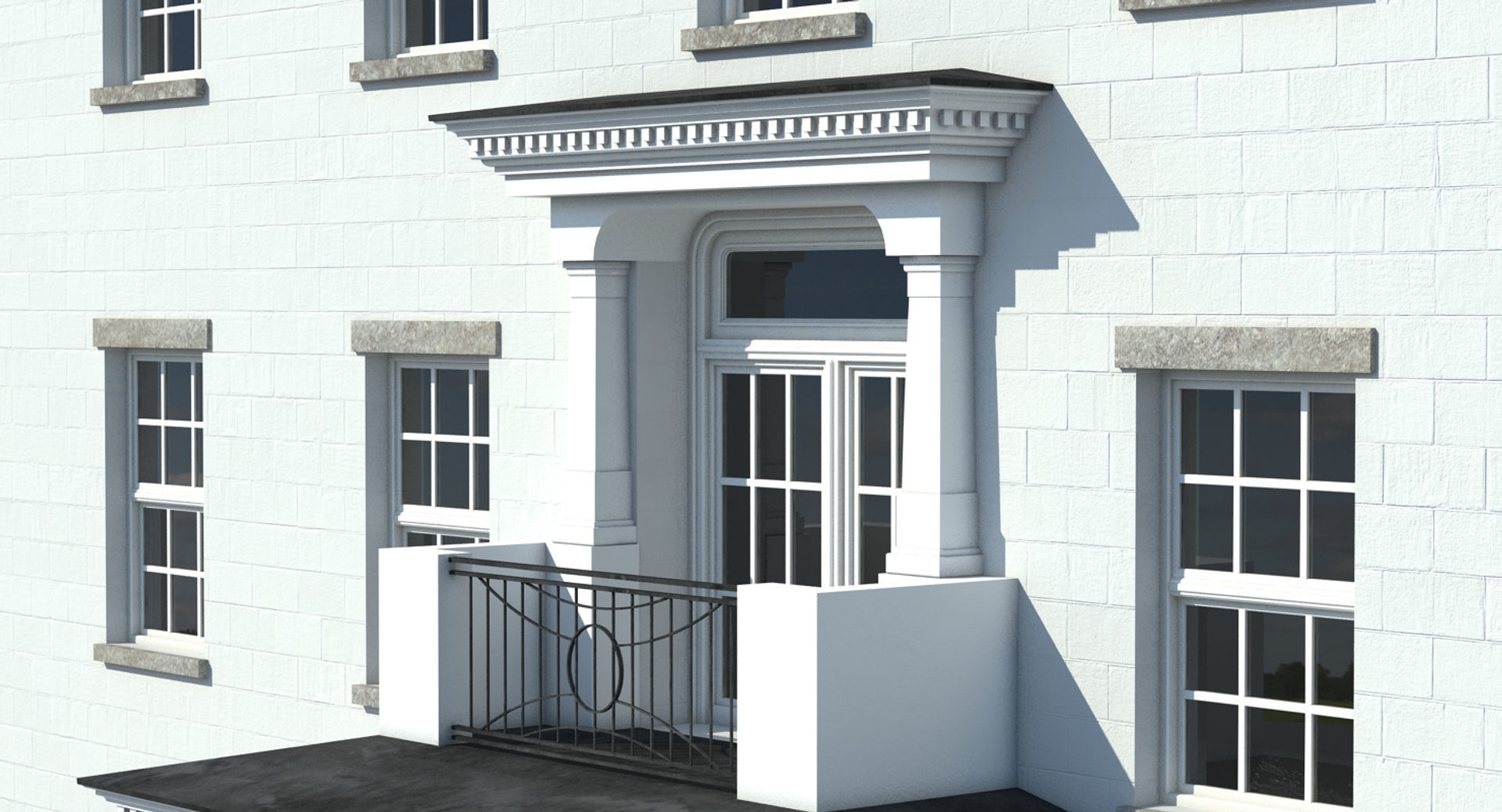 Mansion House 3D model_2