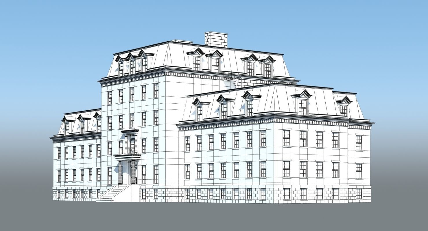 Mansion House 3D model_12