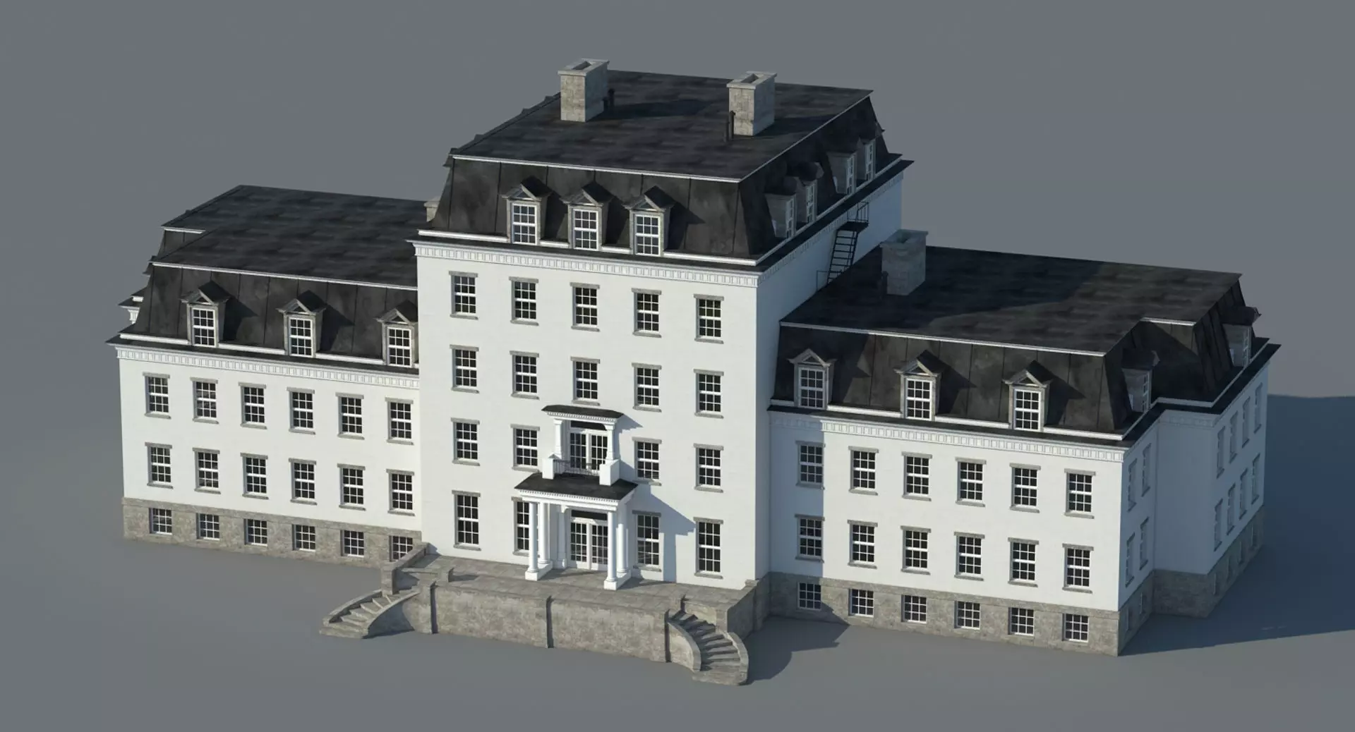 Mansion House 3D model_0