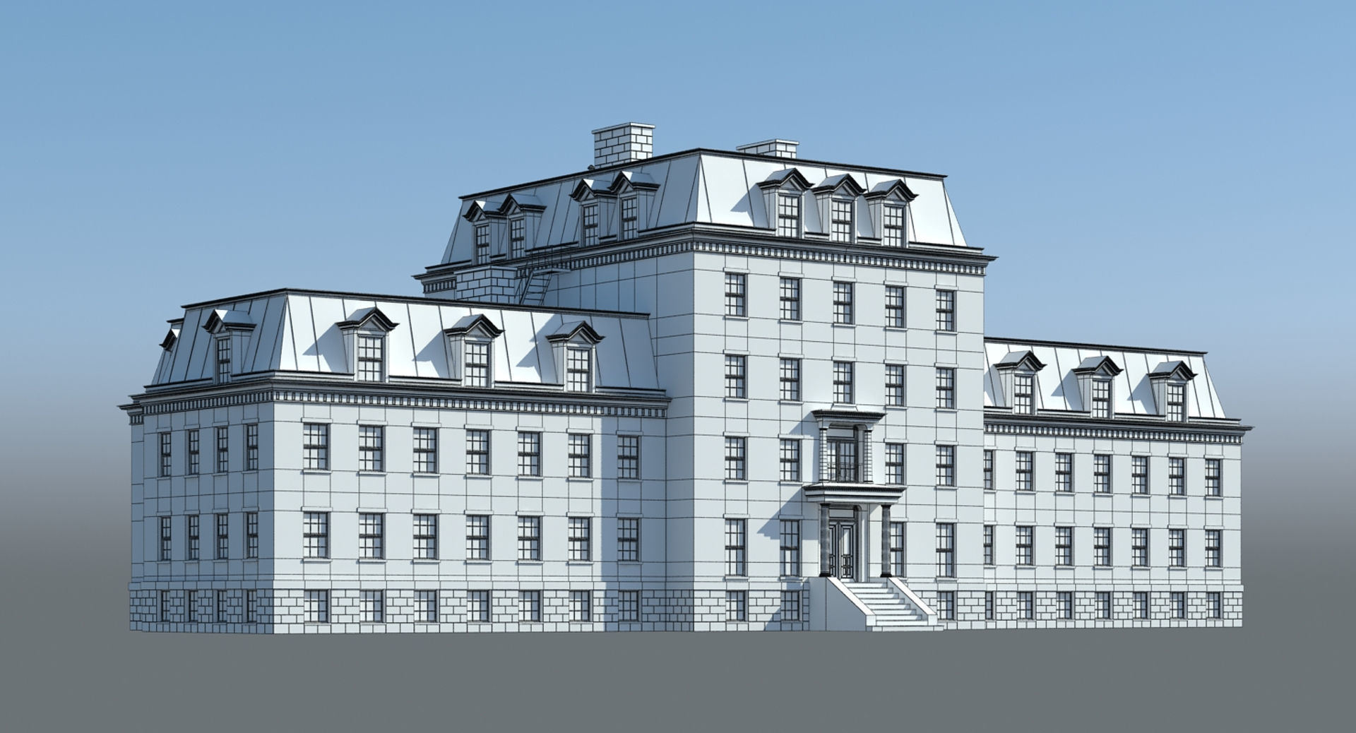 Mansion House 3D model_9