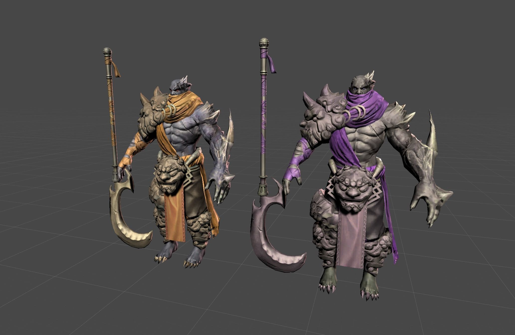 Demon Mutant Wizard Low-poly 3D model_18