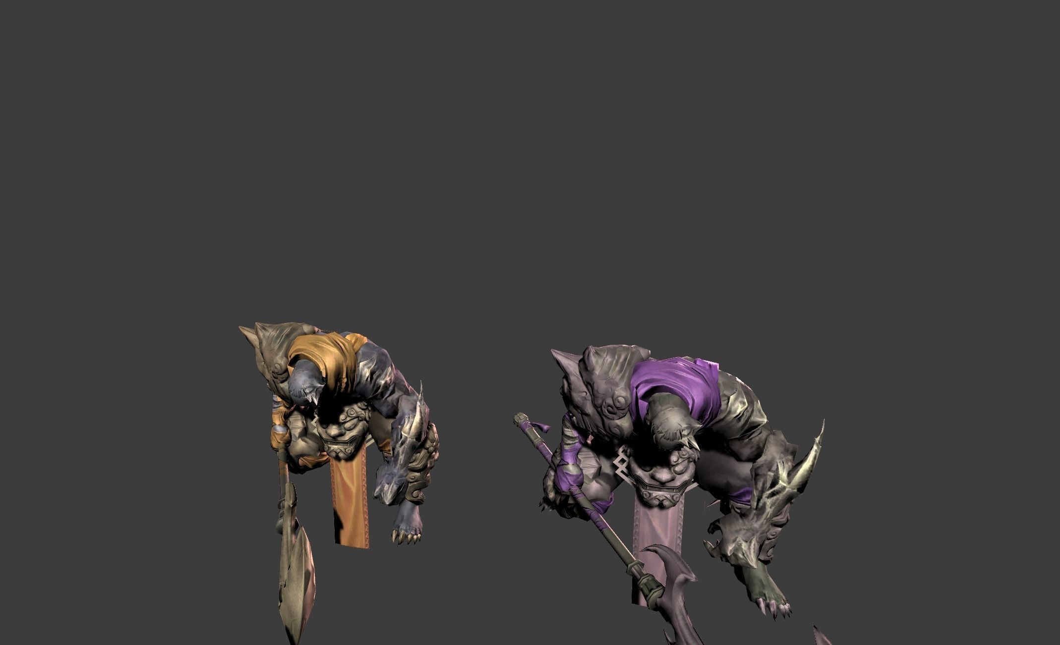 Demon Mutant Wizard Low-poly 3D model_14