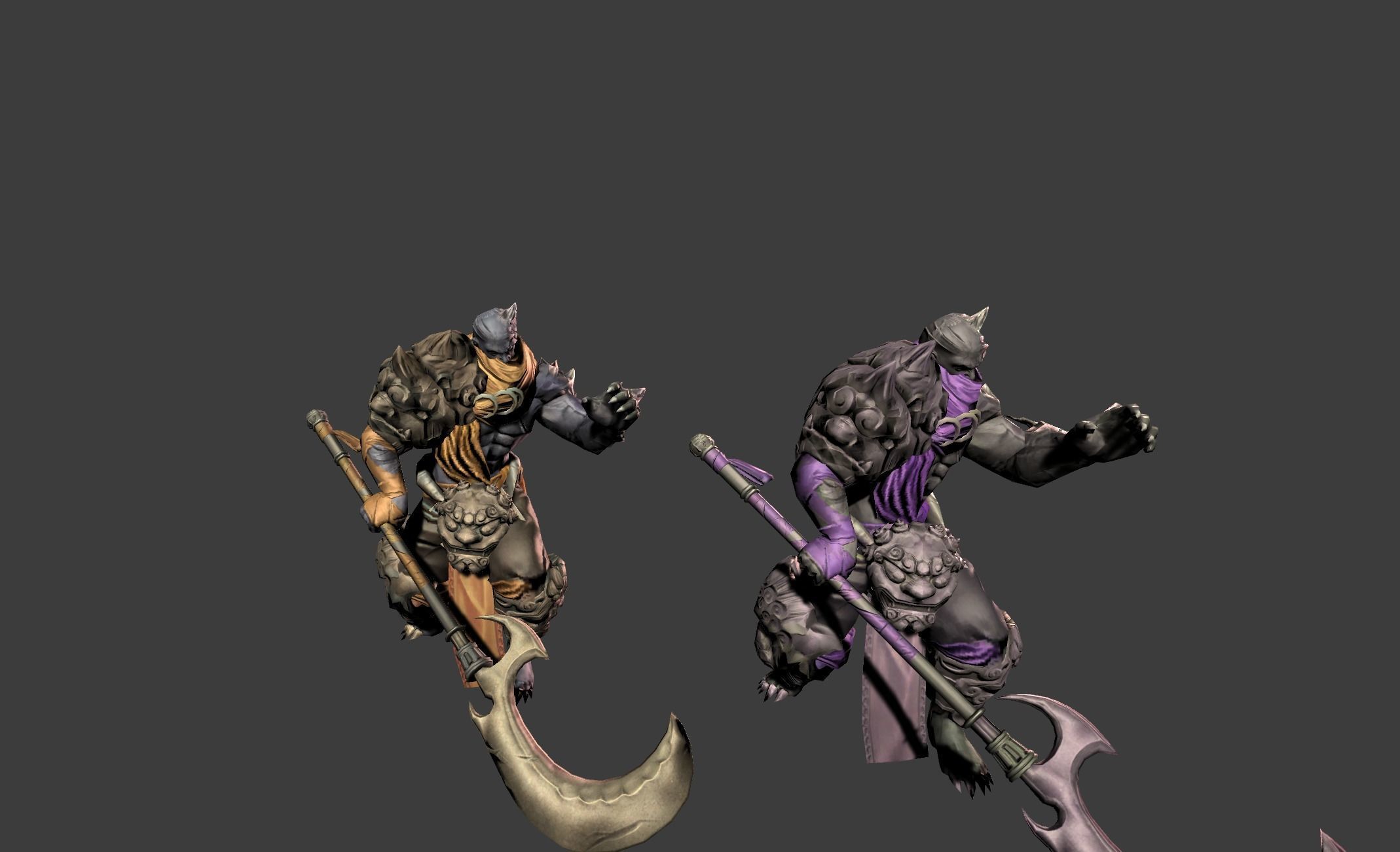 Demon Mutant Wizard Low-poly 3D model_12