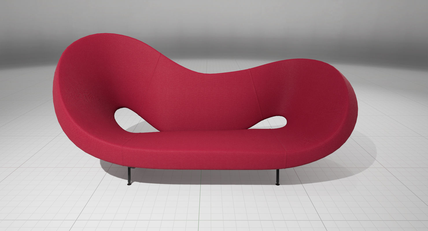 Victoria and Albert Sofa 290 UE4 Low-poly 3D model_5