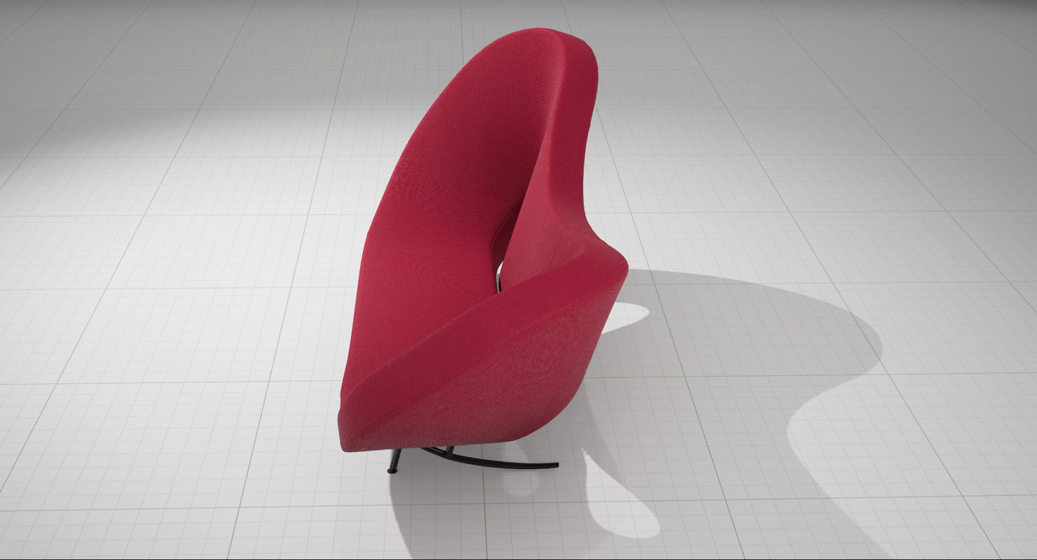 Victoria and Albert Sofa 290 UE4 Low-poly 3D model_8