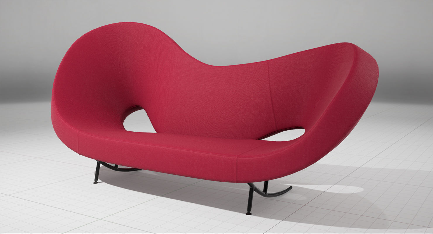 Victoria and Albert Sofa 290 UE4 Low-poly 3D model_9