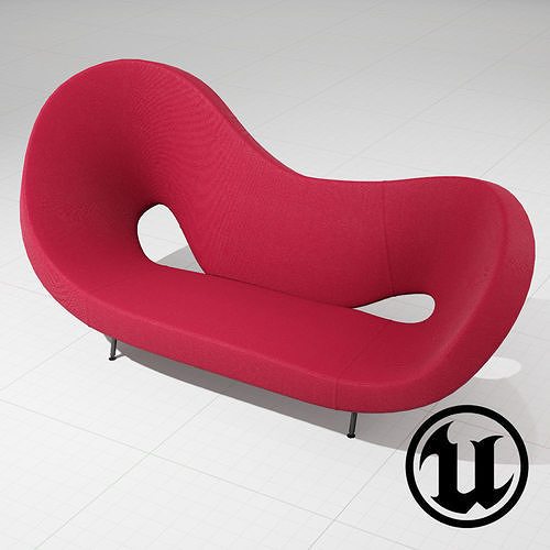 Victoria and Albert Sofa 290 UE4 Low-poly 3D model