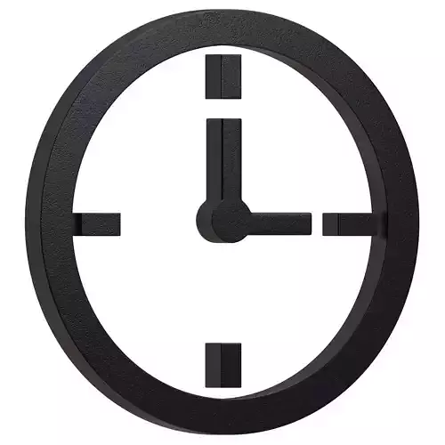 Symbol Clock 01 3D model