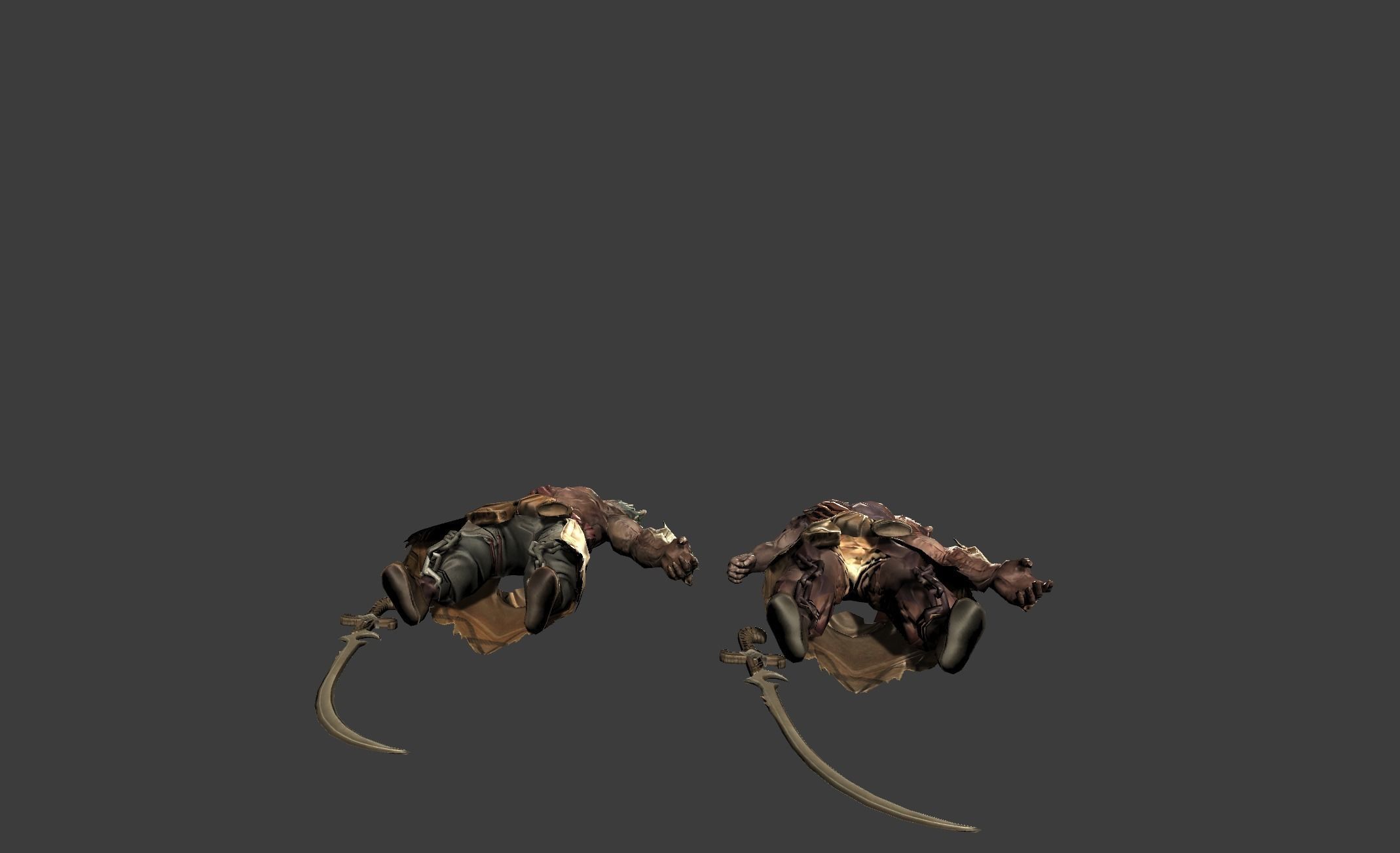 Demon Mutant Blade Low-poly 3D model_13