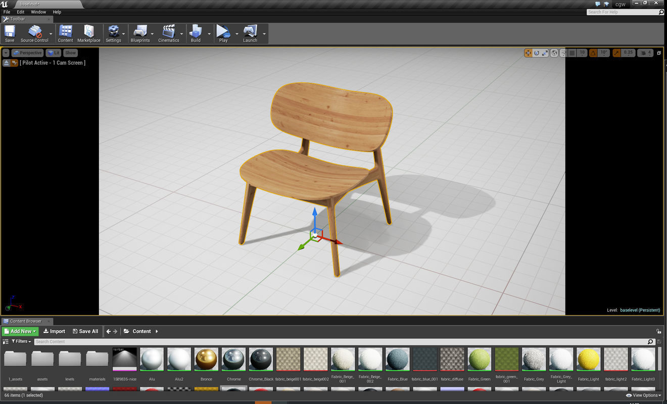 PLC Lounge UE4 Low-poly 3D model_2