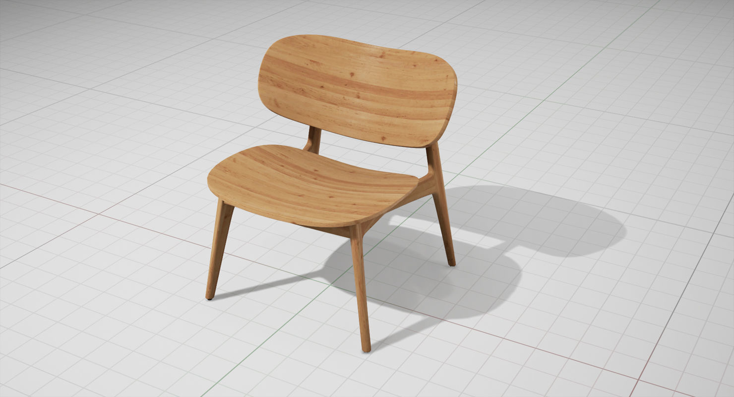 PLC Lounge UE4 Low-poly 3D model_3