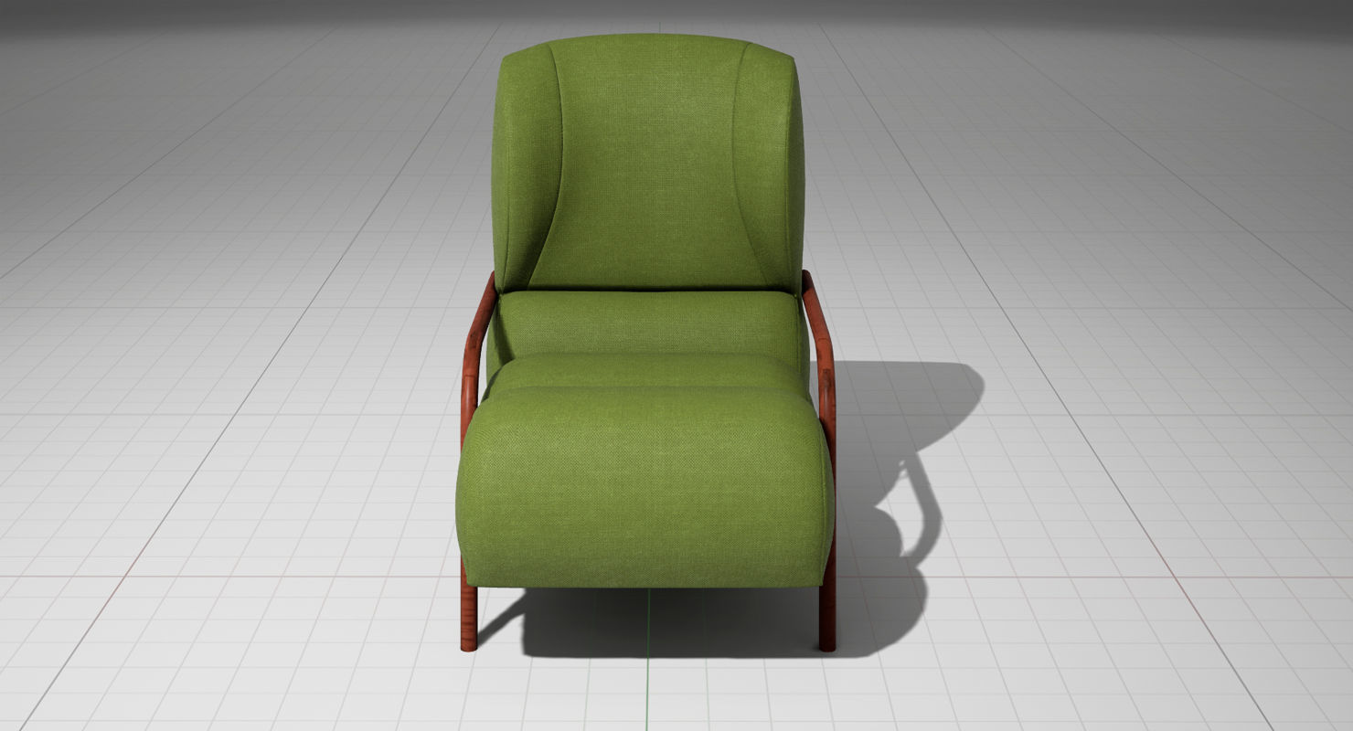 Papa Chair UE4 Low-poly 3D model_5