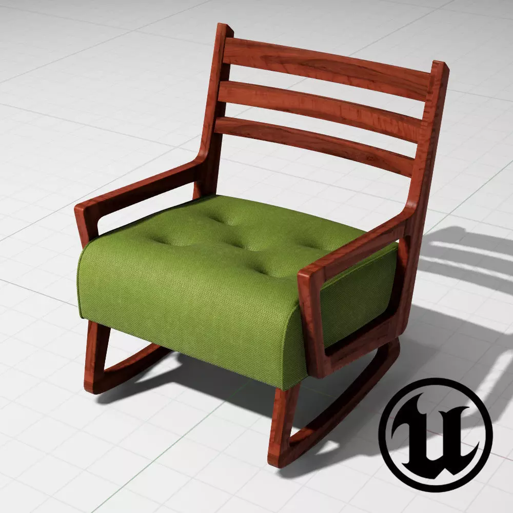 Oliver Armchair UE4 Low-poly 3D model