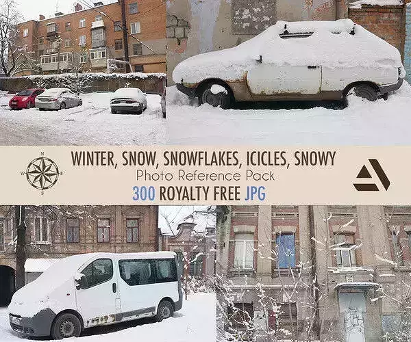 Reference Pack Winters Snow Cars Trees Snowflakes icicles Texture