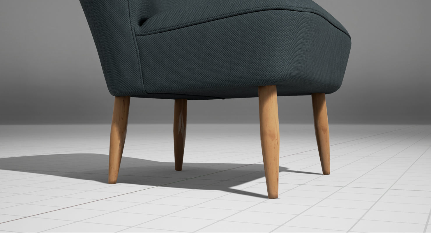 Cocktail Chair Northmore Major UE4 Low-poly 3D model_2