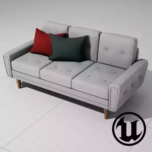 Harvey Sofa Classic UE4 Low-poly 3D model