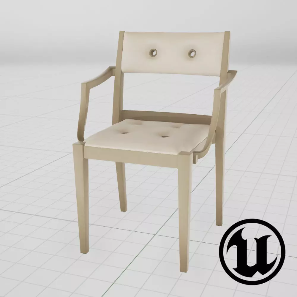 Dedon Play Chair UE4 3D model_0